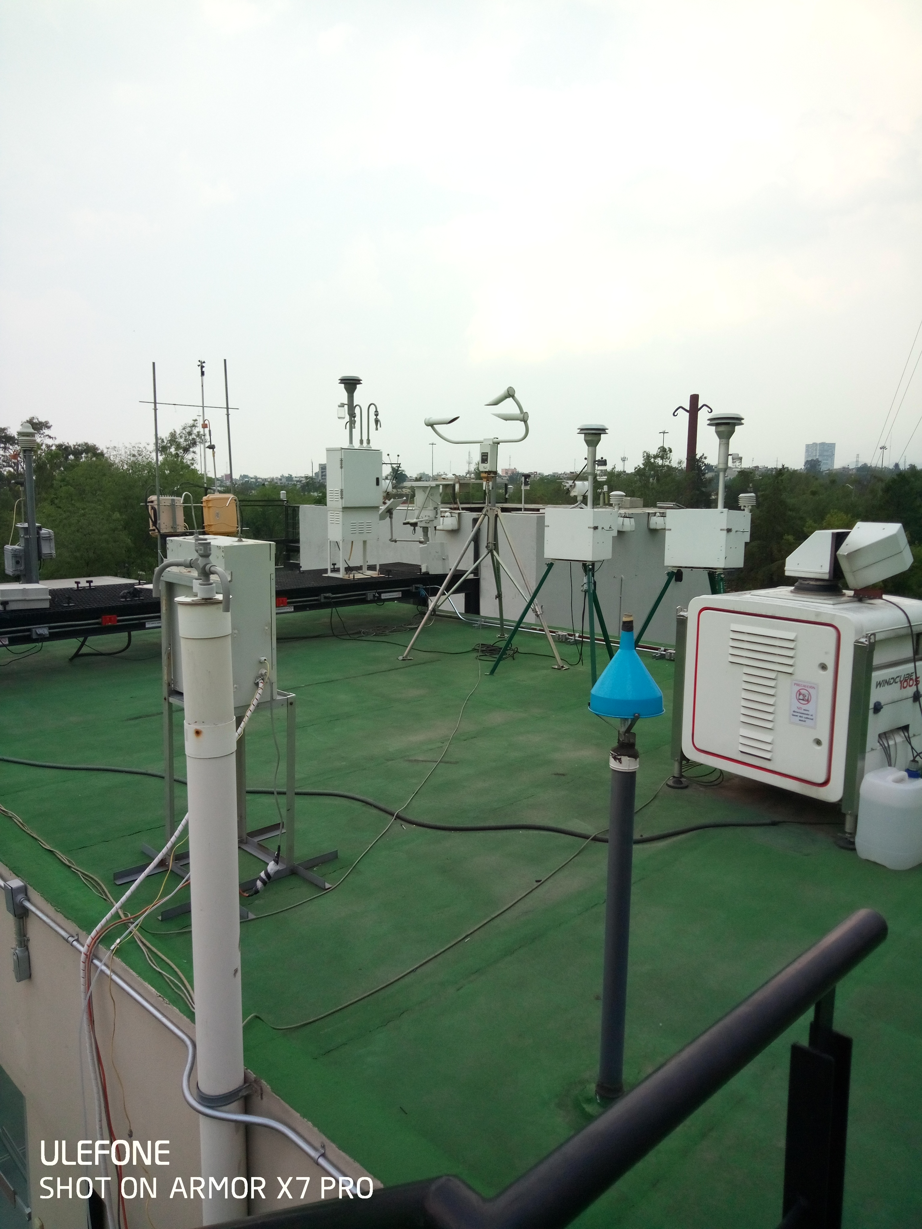 RUOA: plataforma en el Instituto de Ciencias de la Atmosfera y del Cambio Climático, Ciudad de México vista 2