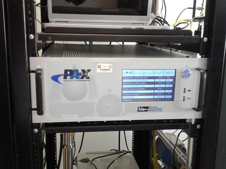 Extinciómetro fotoacústico para carbono negro (PAX)